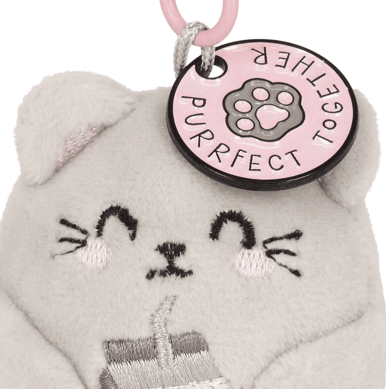 Legami - Portachiavi di Peluche - Super Soft! - Tiny - Kitty (SPK0004) - 4