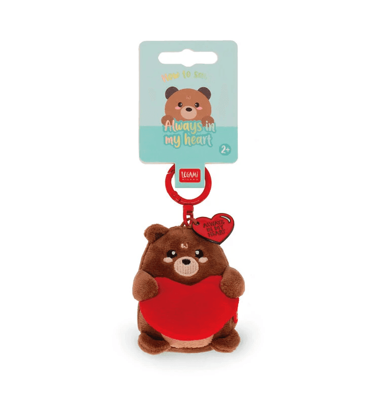Legami - San Valentino Portachiavi di Peluche - Super Soft! - Tiny - Teddy Bear  (SPK0006) - 4