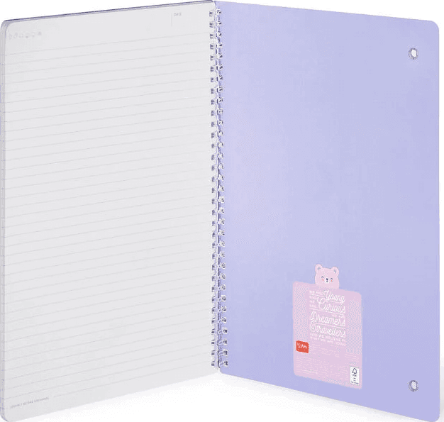 Legami - Quaderno Spiralato a Righe Maxi a tema Teddy Bear (A4NOTS0061) - 3