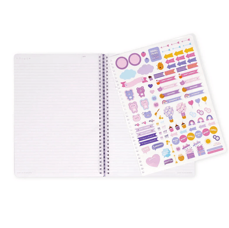 Legami - Quaderno Spiralato a Righe Maxi a tema Teddy Bear (A4NOTS0061) - 6