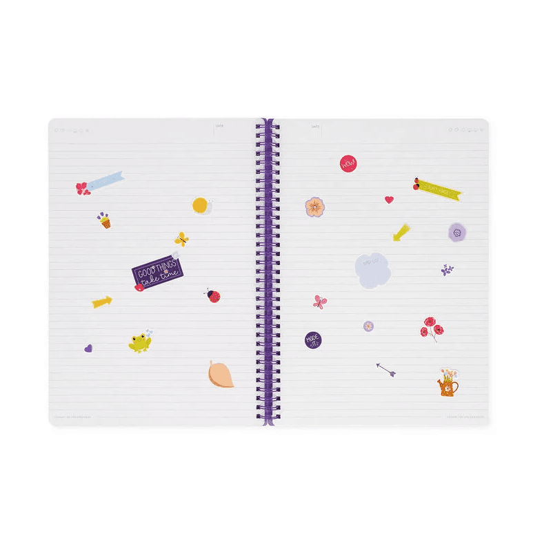 Legami - quaderno Spiralato a Righe Maxi a tema Flowers (A4NOTS0060) - 4