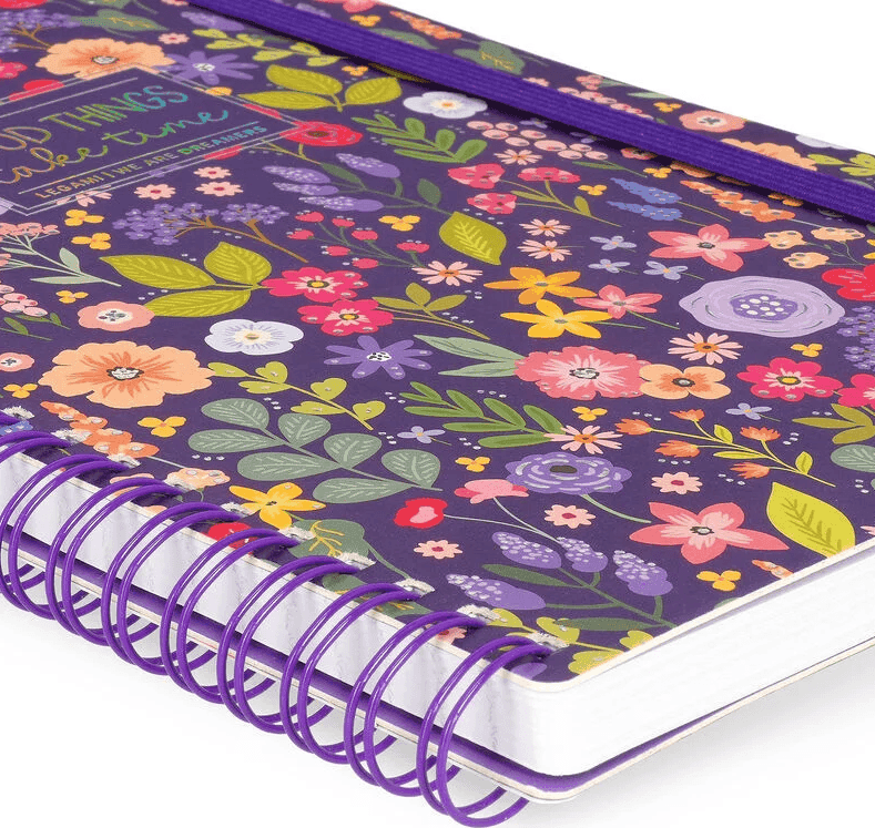 Legami - Quaderno a Righe con Spirale - Foglio A5  tema Flowers (A5NOTS0049) - 4