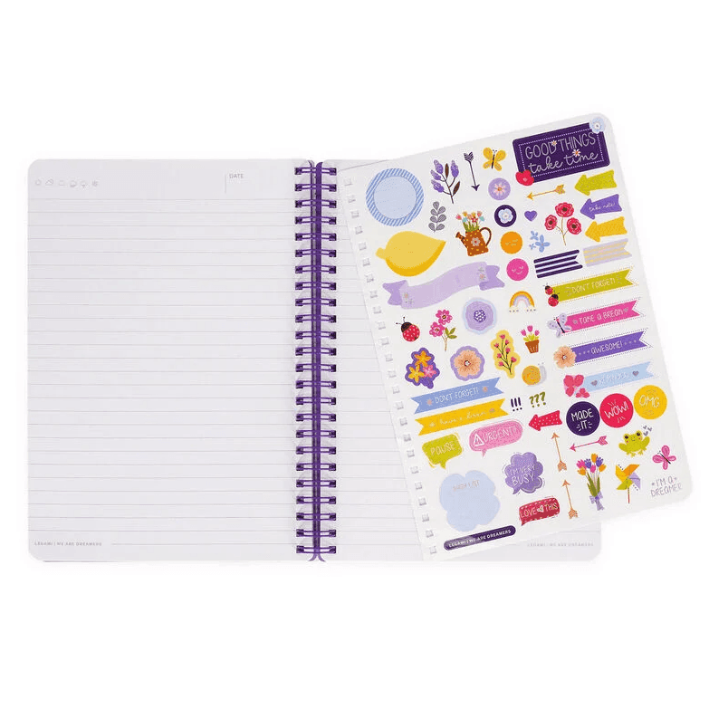 Legami - Quaderno a Righe con Spirale - Foglio A5  tema Flowers (A5NOTS0049) - 5