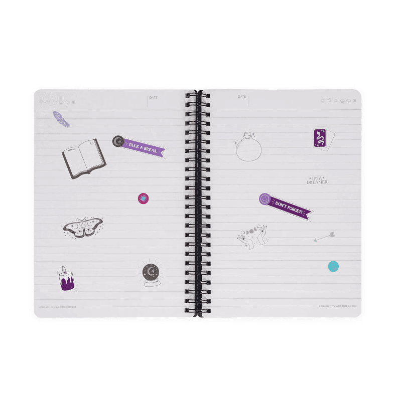 Legami - Quaderno a Righe con Spirale - Foglio A5  a tema Moth (A5NOTS0053) - 5