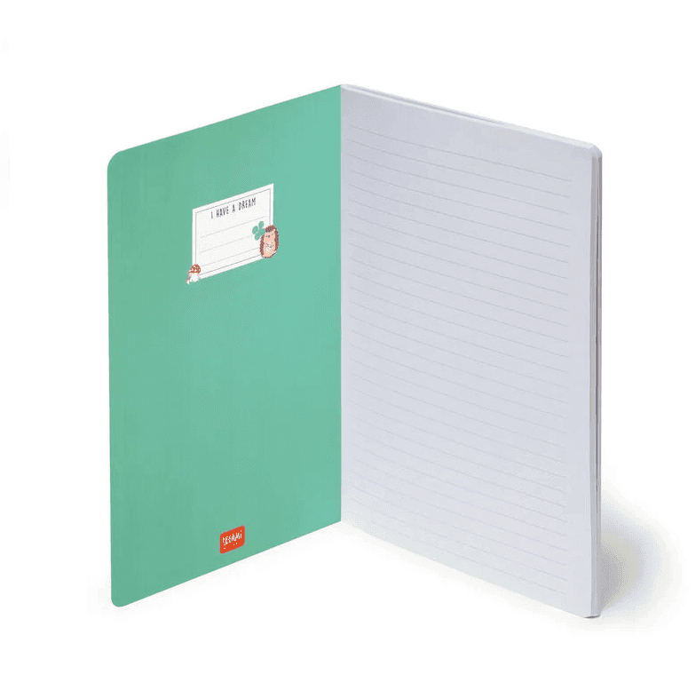 Legami - Quaderno a Righe Large - Foglio B5 a tema Hedgehog (B5NOT0059) - 2