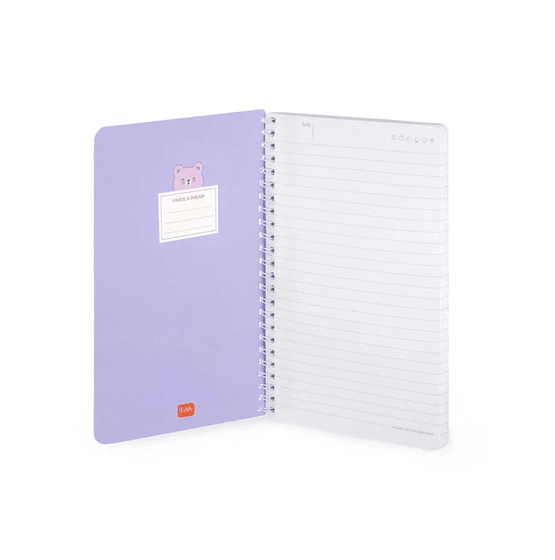 Legami - Quaderno a Righe con Spirale - Foglio A5 a tema Teddy Bear (A5NOTS0050) - 2