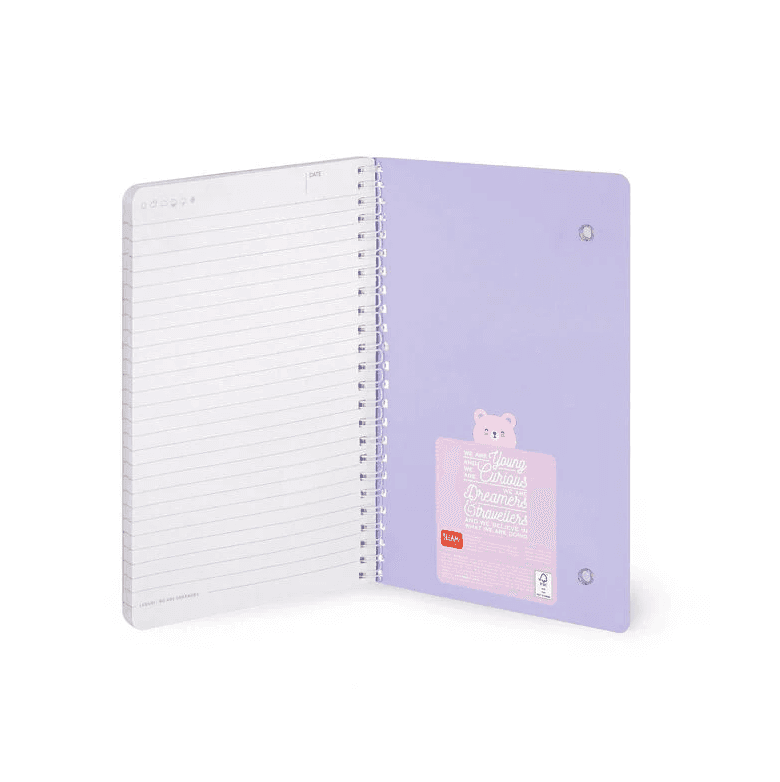 Legami - Quaderno a Righe con Spirale - Foglio A5 a tema Teddy Bear (A5NOTS0050) - 3
