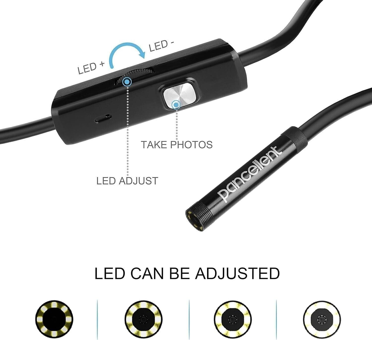 Endoscopio Android 2.0 Megapixel CMOS HD 2 in 1 Impermeabile Periscopio - 2