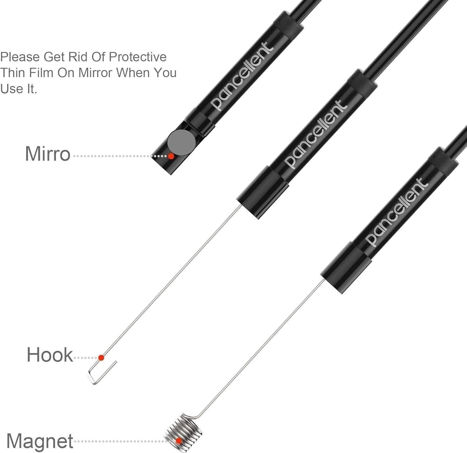 Endoscopio Android 2.0 Megapixel CMOS HD 2 in 1 Impermeabile Periscopio - 4