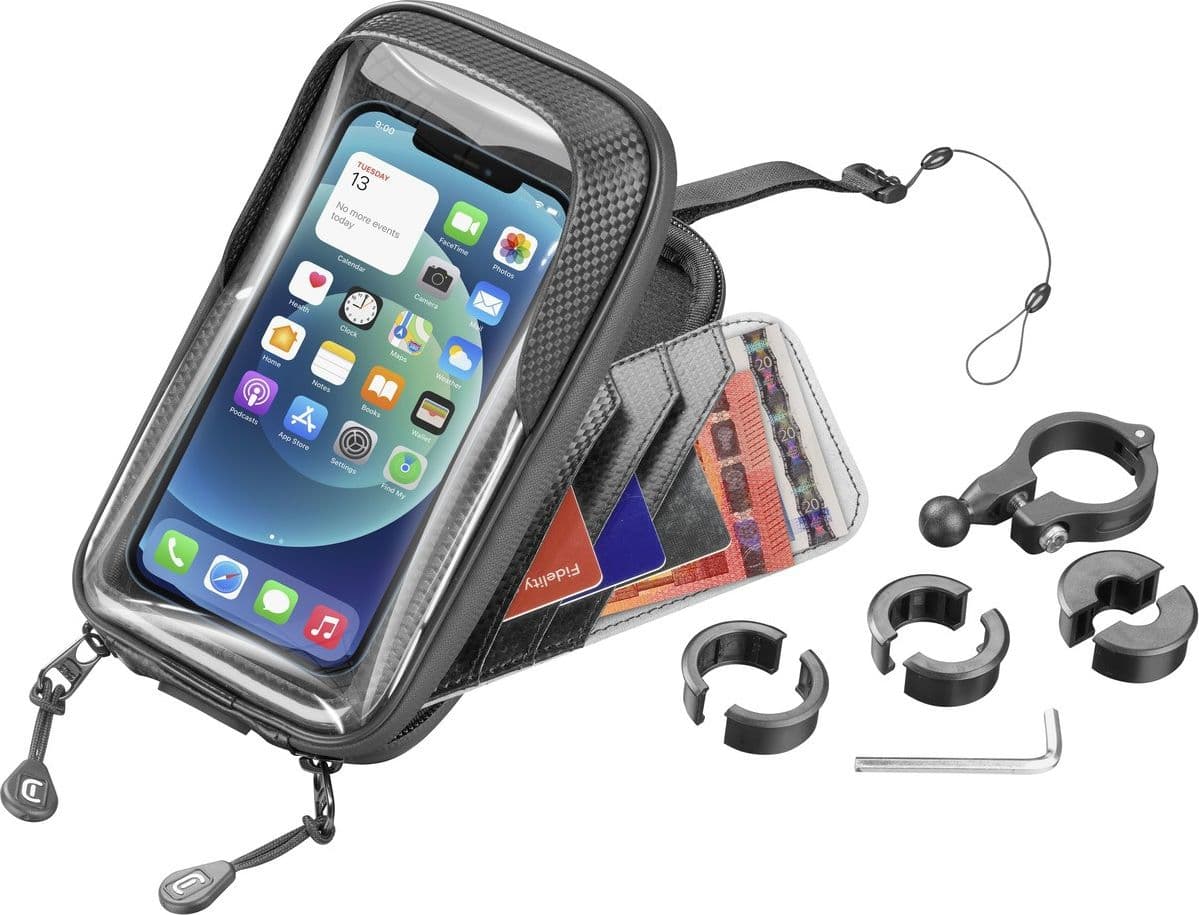 supporto da moto universale waterproof nero - 3