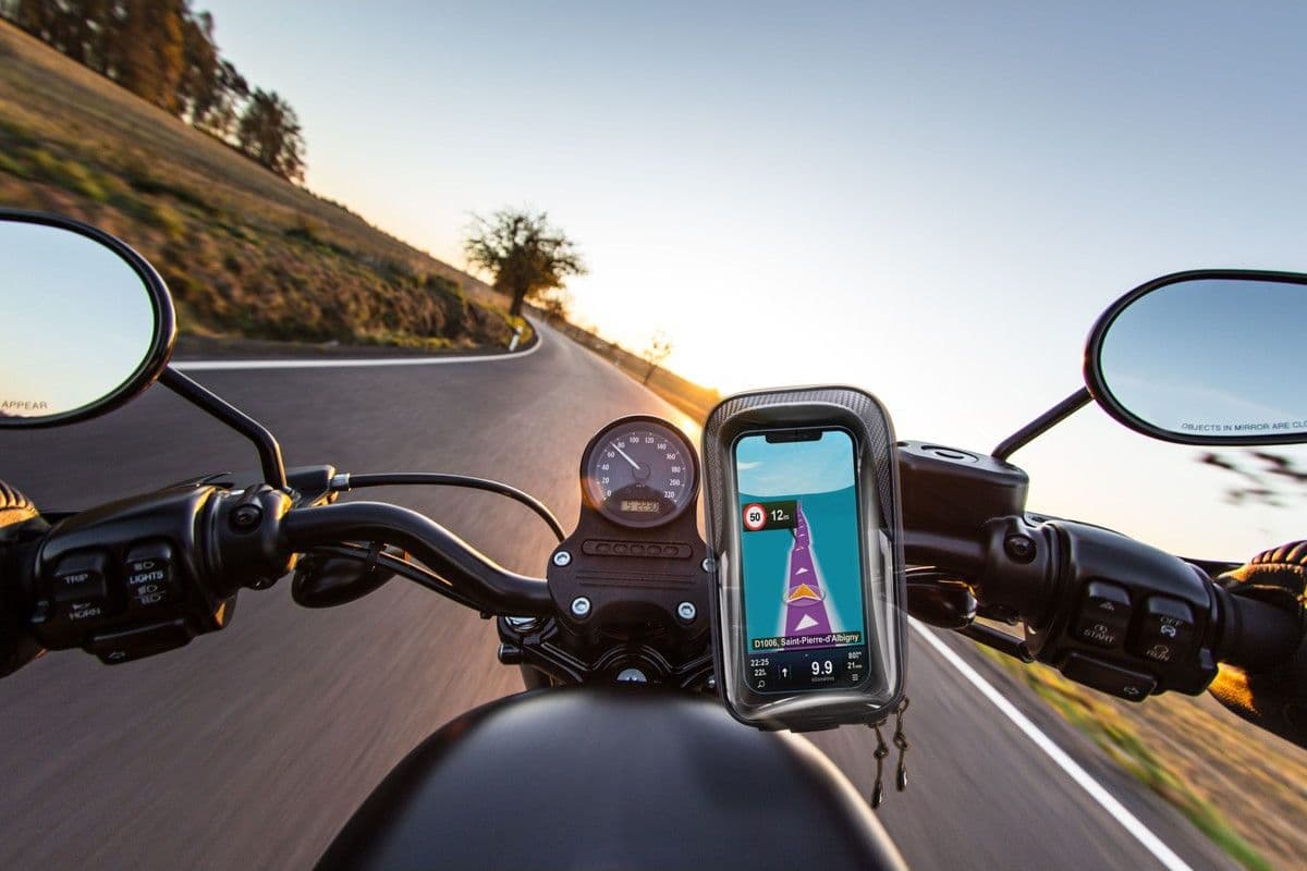 supporto da moto universale waterproof nero - 4