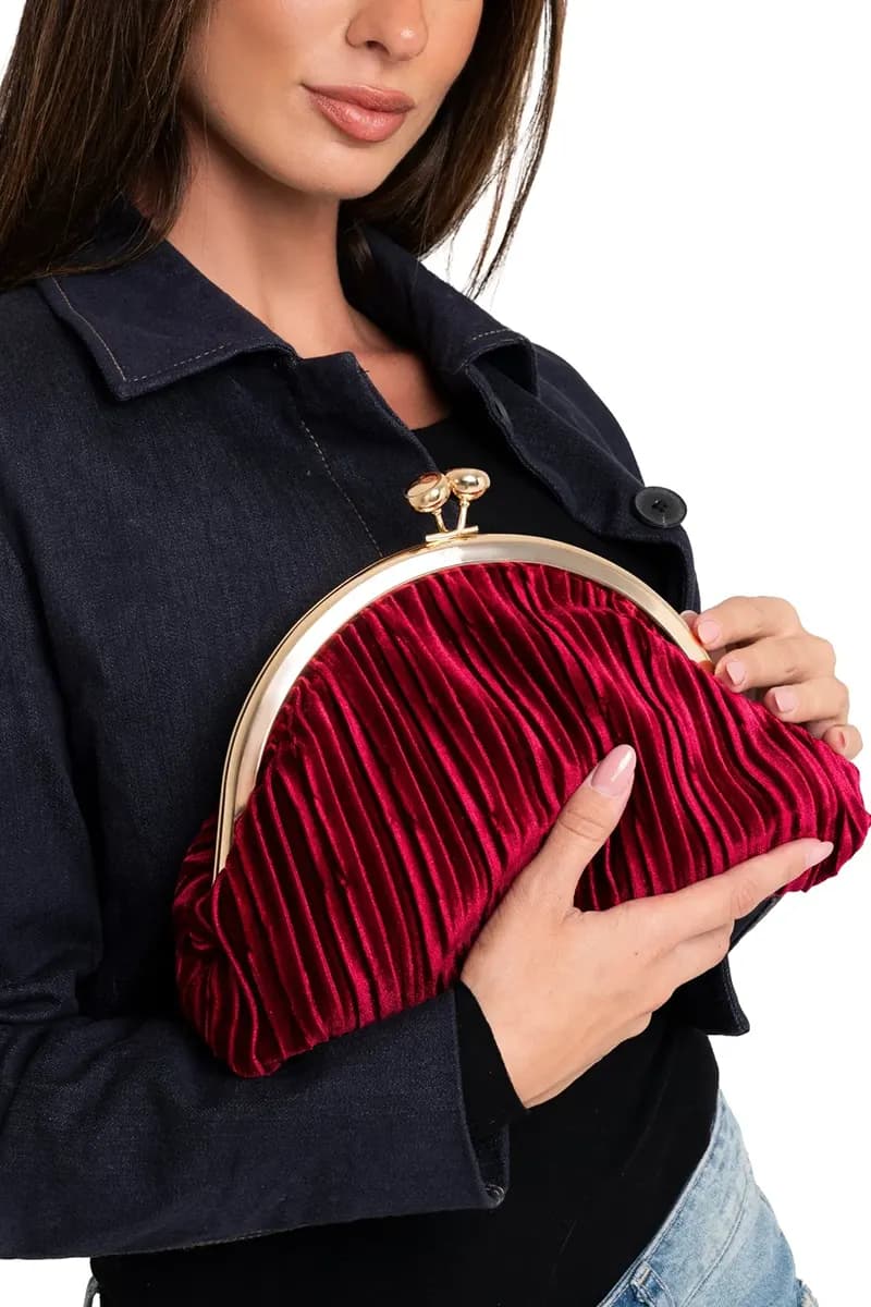 MYA ACCESSORIES | Borsa pochette tessuto in velluto - 3