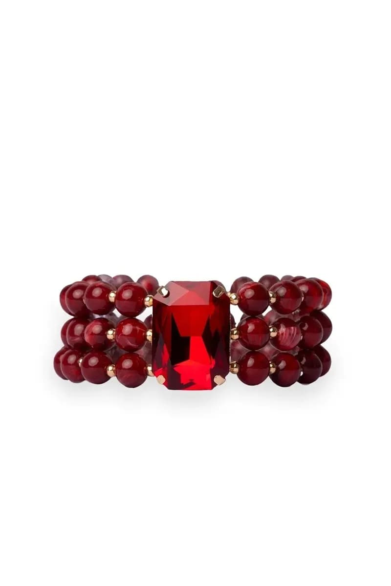MYA ACCESSORIES | Bracciale multilinee elastico con sfere - 2