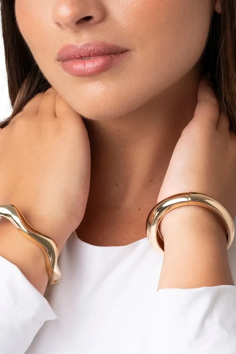 MYA ACCESSORIES | Bracciale a base esagonale rigido - 4