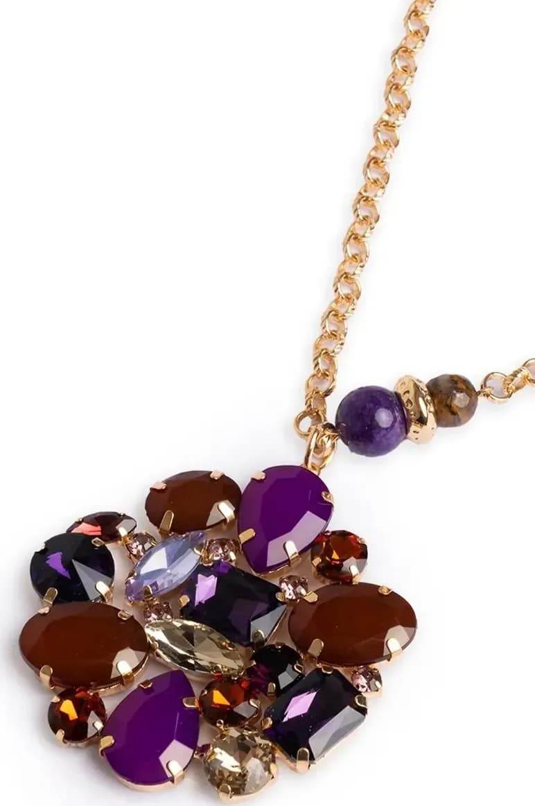 MYA ACCESSORIES | Collana lunga in catena con fiore - 3