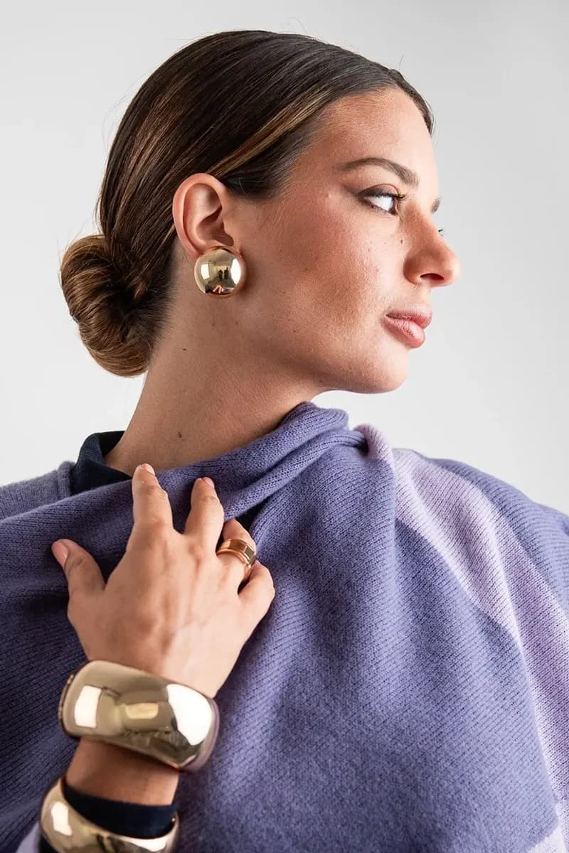MYA ACCESSORIES | Mantella viola e lilla - 2