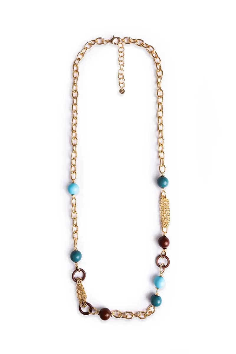MYA ACCESSORIES | Collana lunga in metallo con sfere - 2