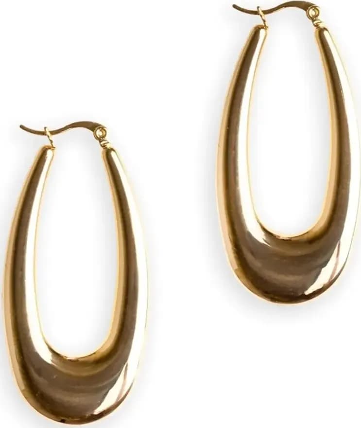 MYA ACCESSORIES | Orecchini in metallo a forma ovale - 2