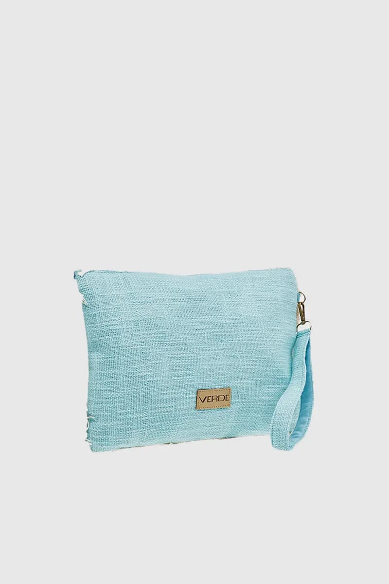VERDE FASHION | Pochette in tessuto con applicazioni - 2