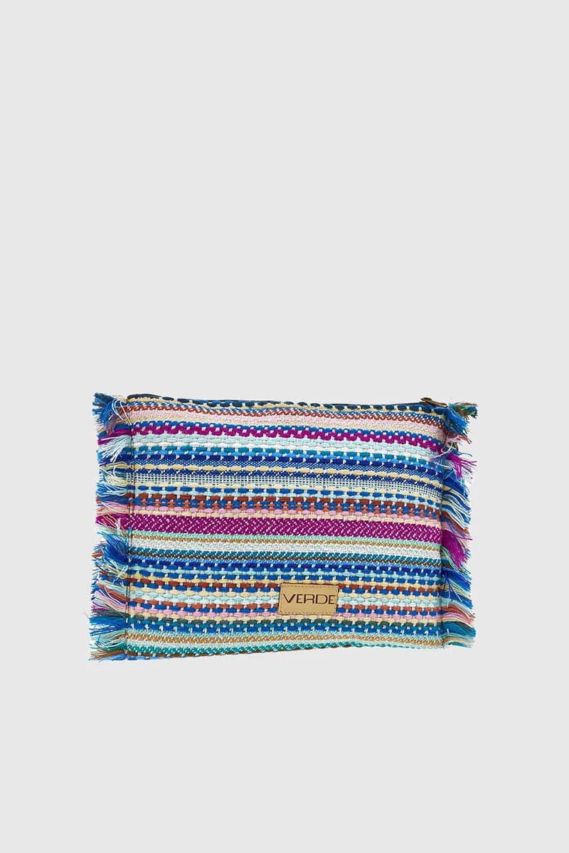 VERDE FASHION | Pochette multicolor in tessuto - 2