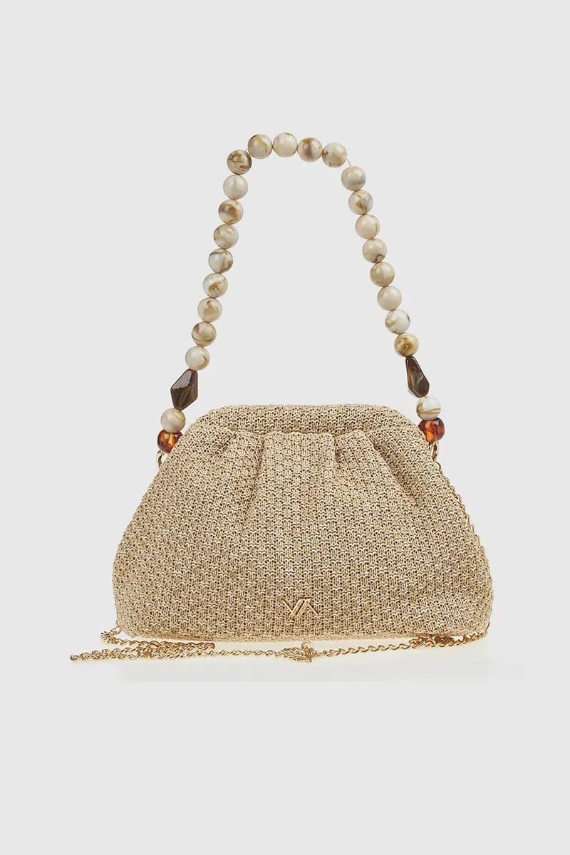 VERDE FASHION | Pochette in rafia intrecciata - 5