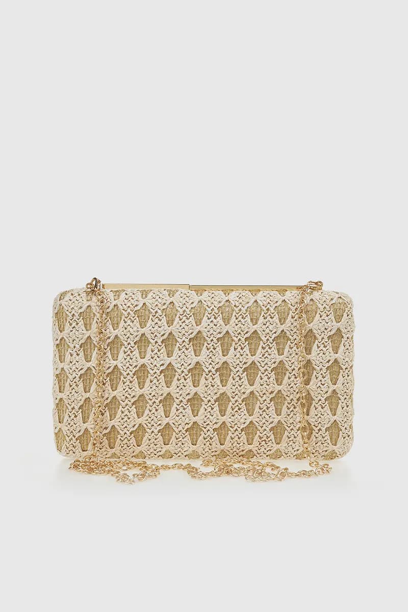 VERDE FASHION | Clutch in rafia decorata - 14