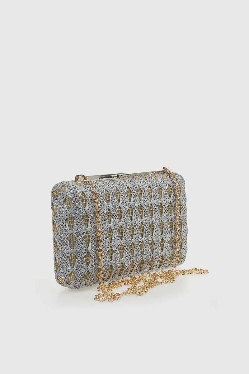 VERDE FASHION | Clutch in rafia decorata - 11