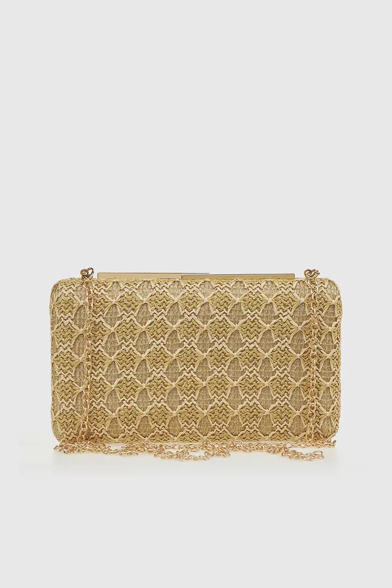 VERDE FASHION | Clutch in rafia decorata - 5