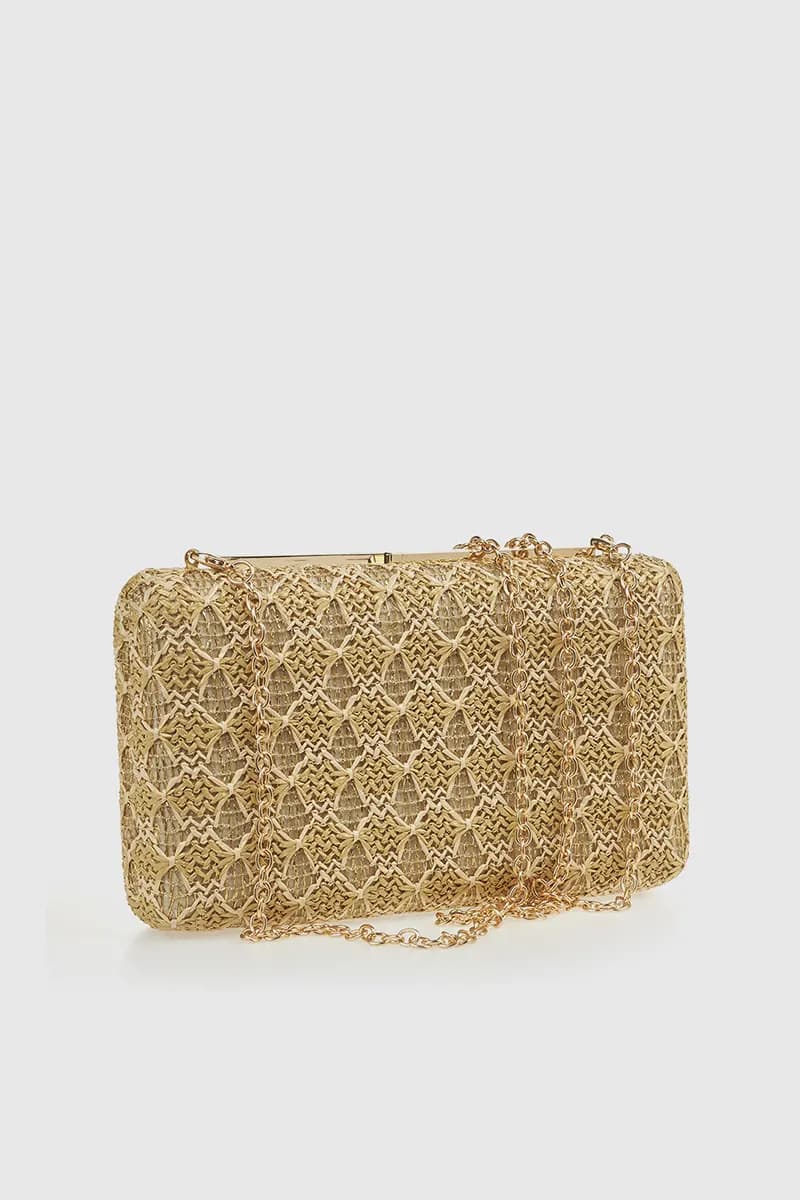 VERDE FASHION | Clutch in rafia decorata - 6
