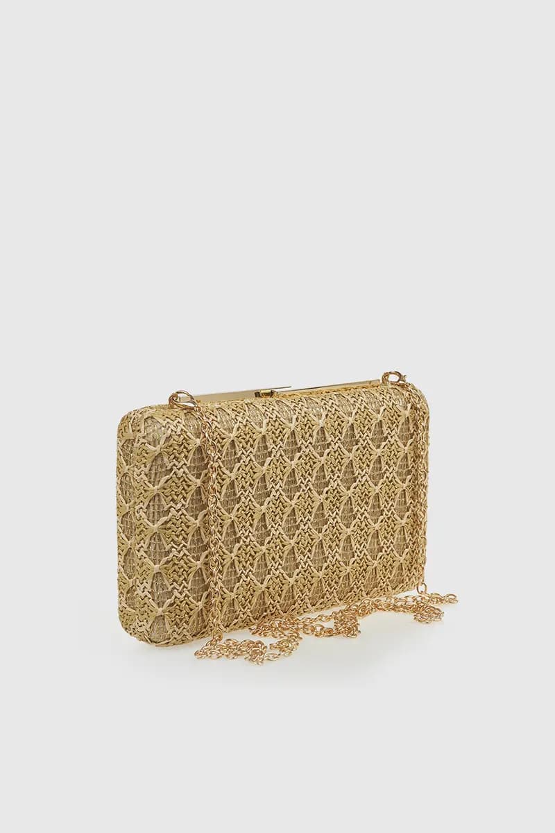 VERDE FASHION | Clutch in rafia decorata - 7