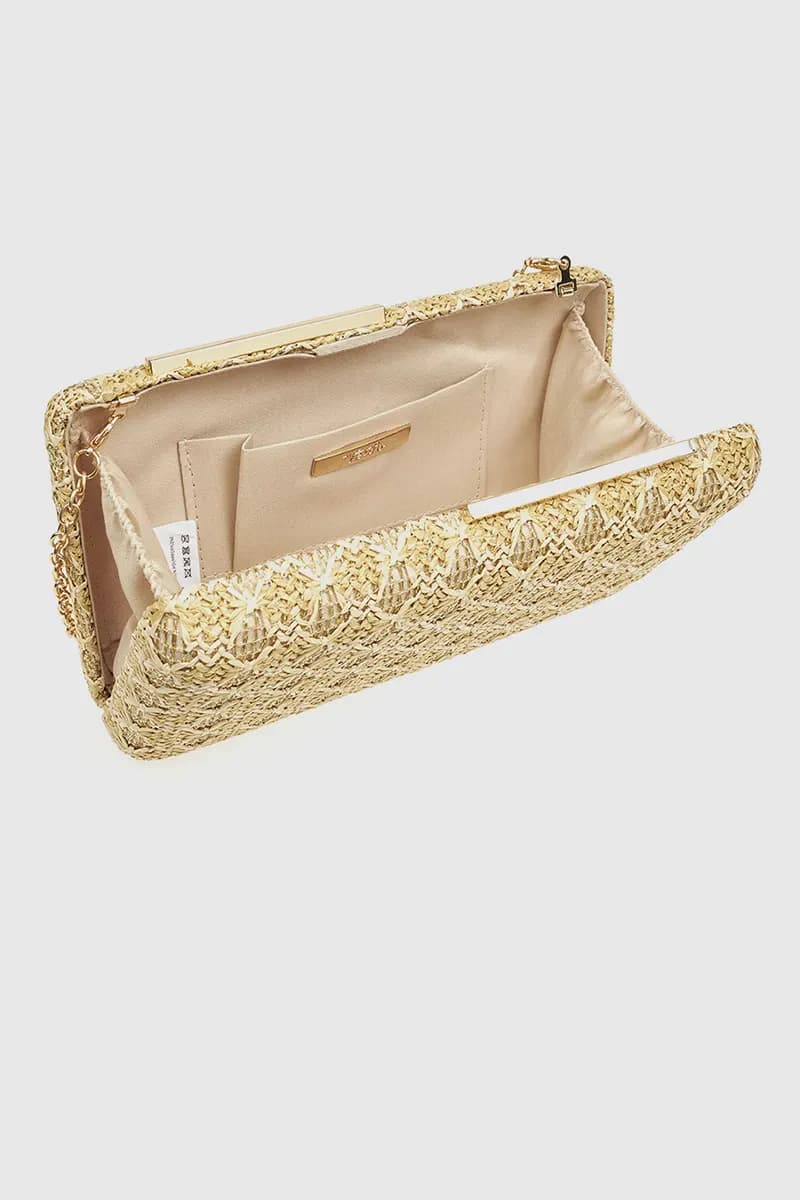 VERDE FASHION | Clutch in rafia decorata - 8