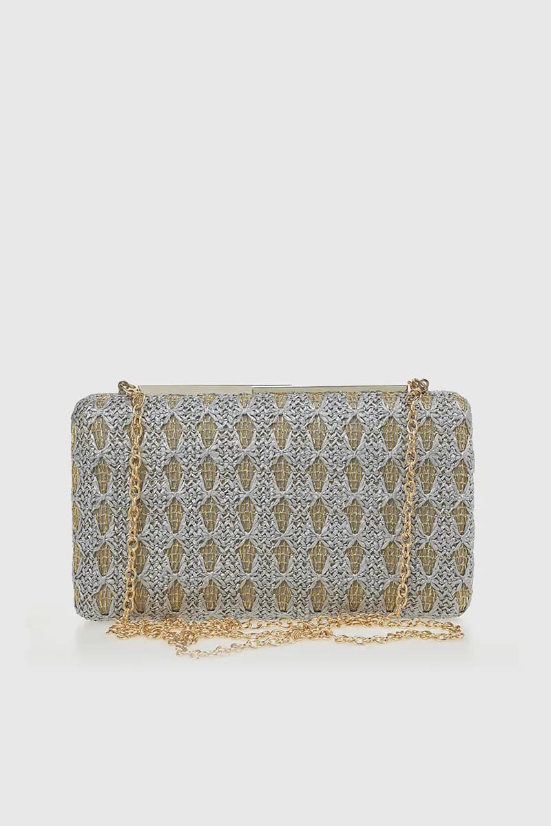 VERDE FASHION | Clutch in rafia decorata - 9