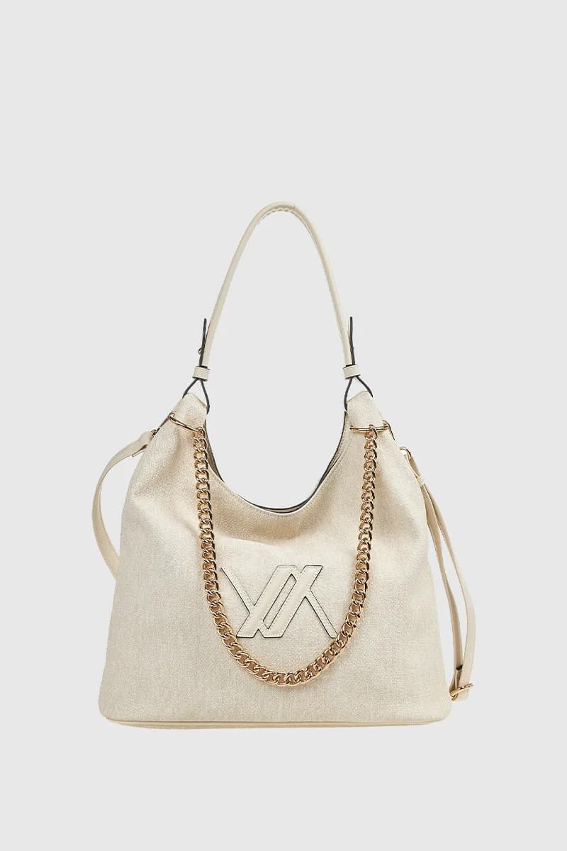 VERDE FASHION | Borsa a spalla con logo - 9