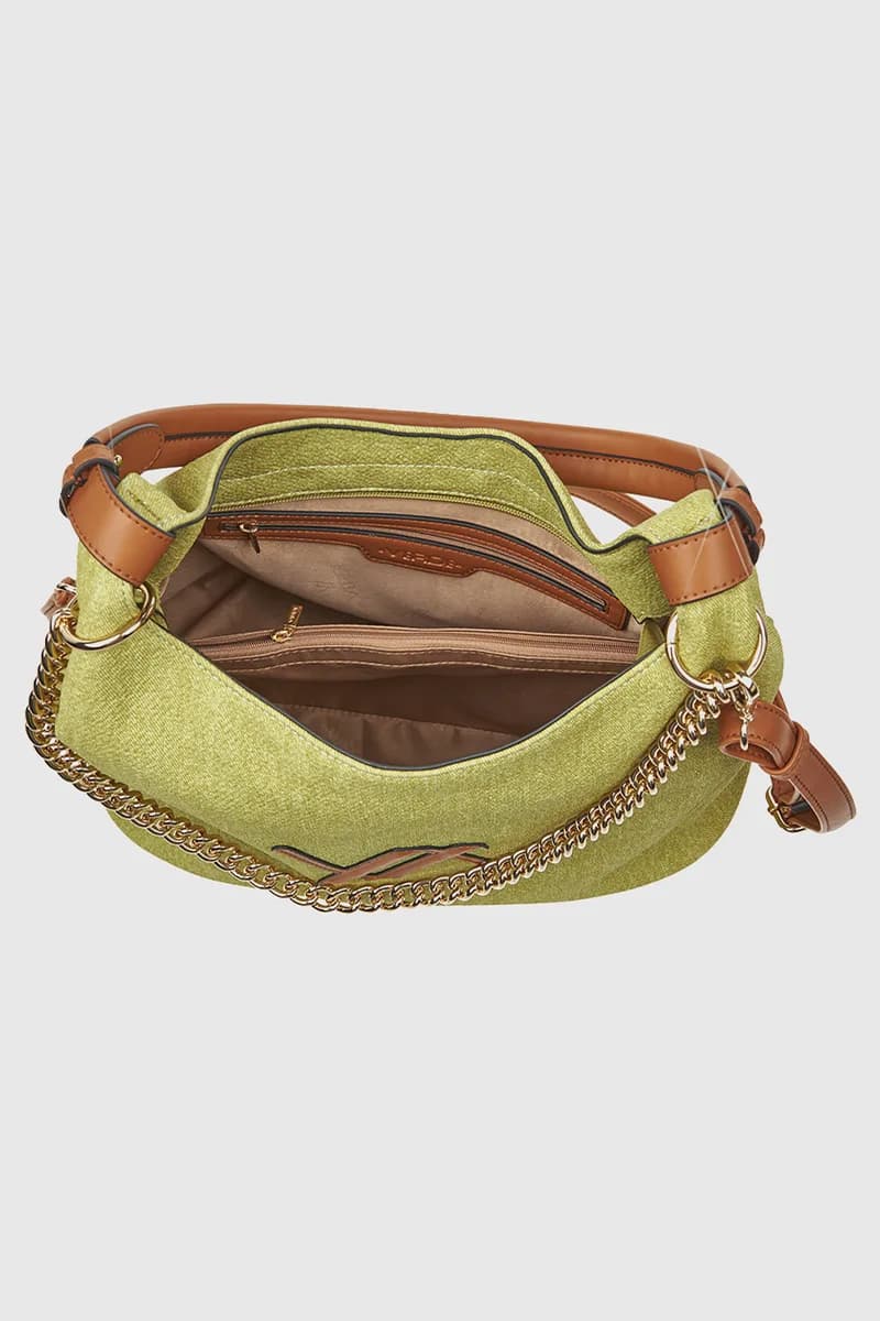 VERDE FASHION | Borsa a spalla con logo - 4