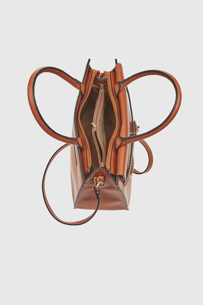 VERDE FASHION | Borsa cartella grande a tracolla - 4
