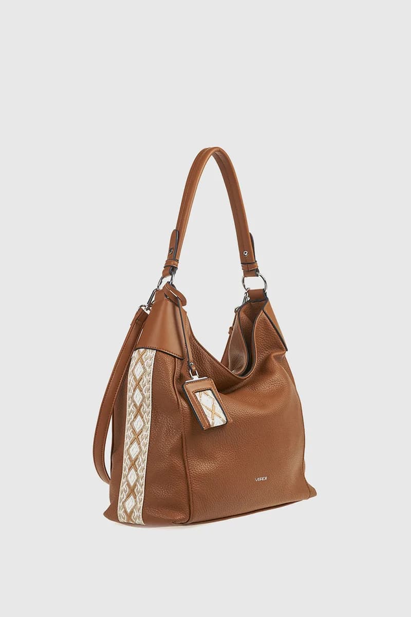VERDE FASHION | Borsa morbida a spalla dettagli boho - 3