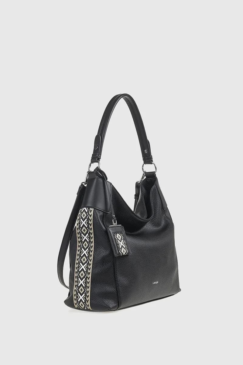 VERDE FASHION | Borsa morbida a spalla dettagli boho - 7