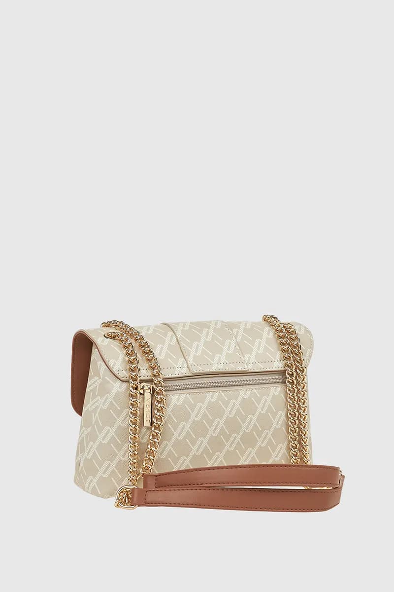 VERDE FASHION | Borsa con pattina loghi - 2