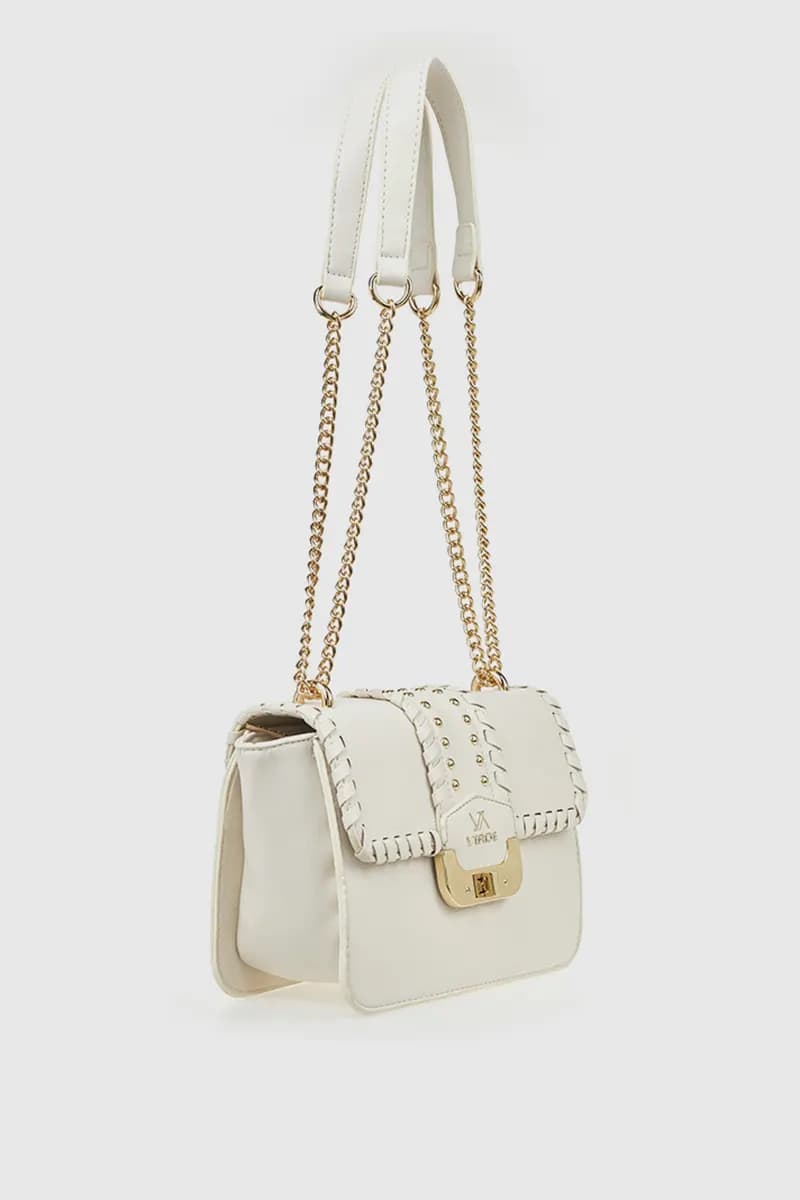 VERDE FASHION | Borsa in ecopelle con borchie - 7