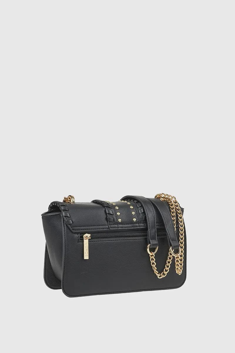 VERDE FASHION | Borsa in ecopelle con borchie - 10
