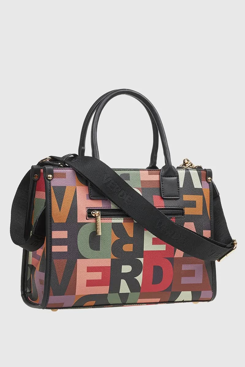 VERDE FASHION | Tote bag logo multicolor - 2
