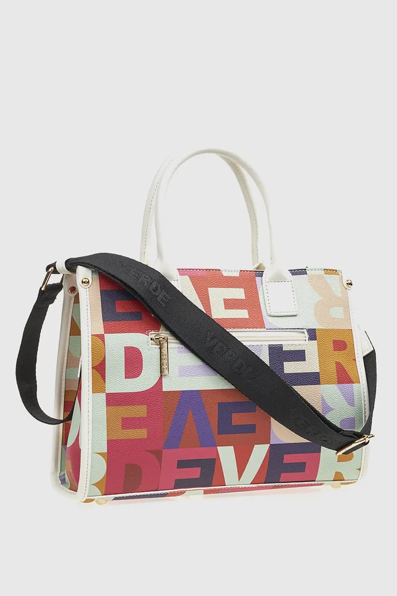 VERDE FASHION | Tote bag logo multicolor - 6