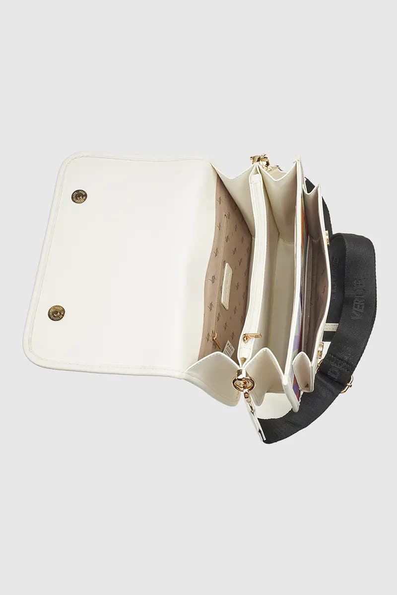 VERDE FASHION | Borsa a tracolla logo multicolor - 4