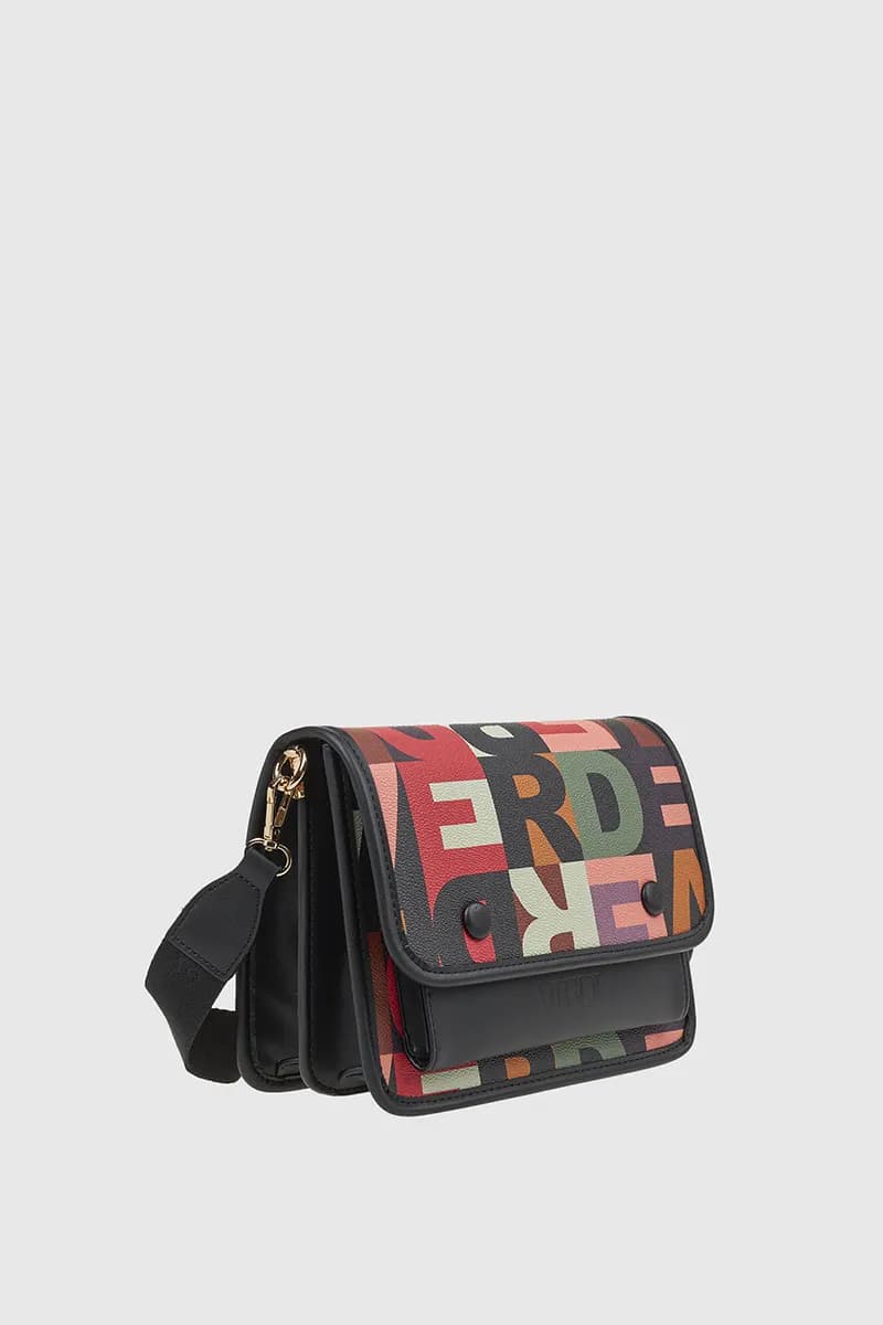 VERDE FASHION | Borsa a tracolla logo multicolor - 7