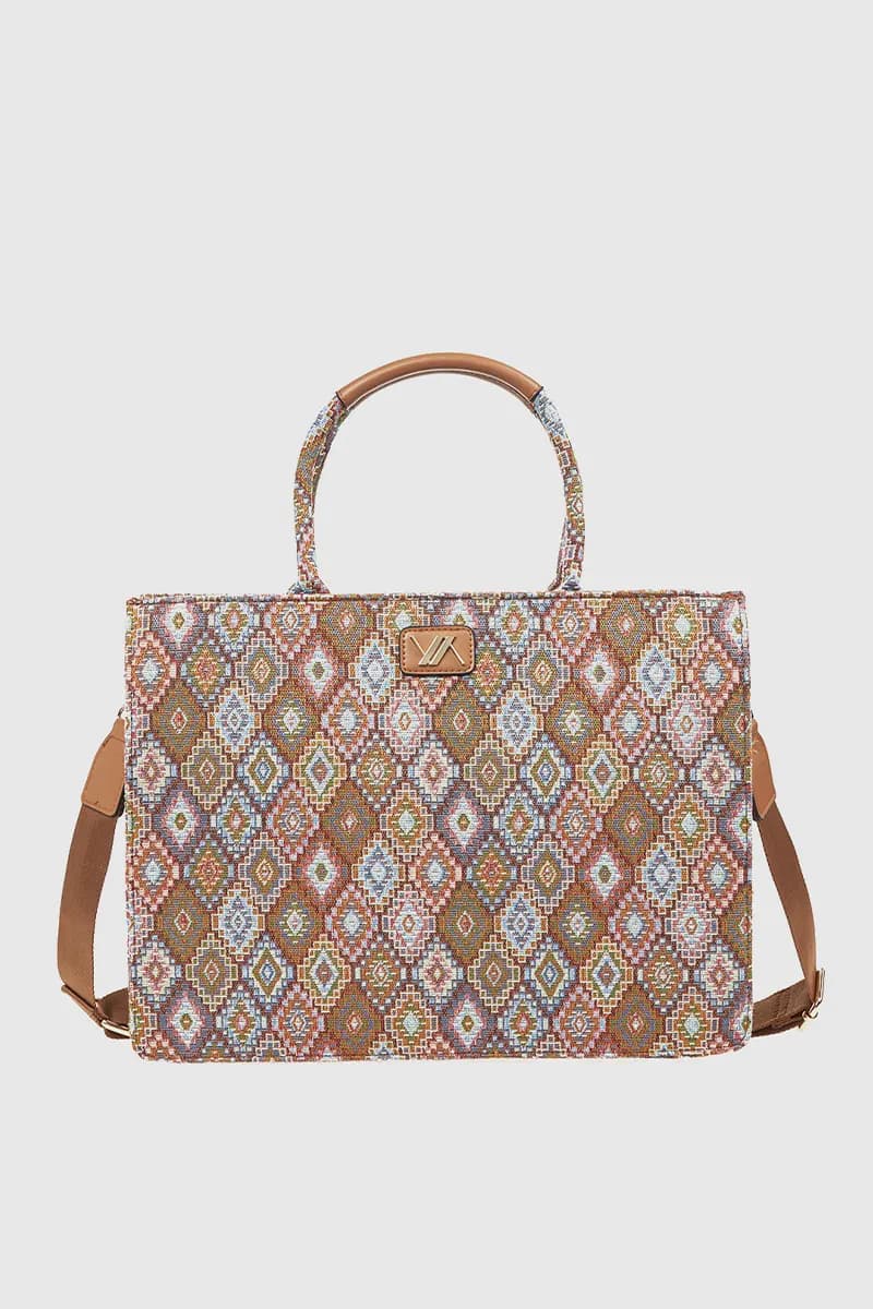 VERDE FASHION | Tote bag multicolor - 5