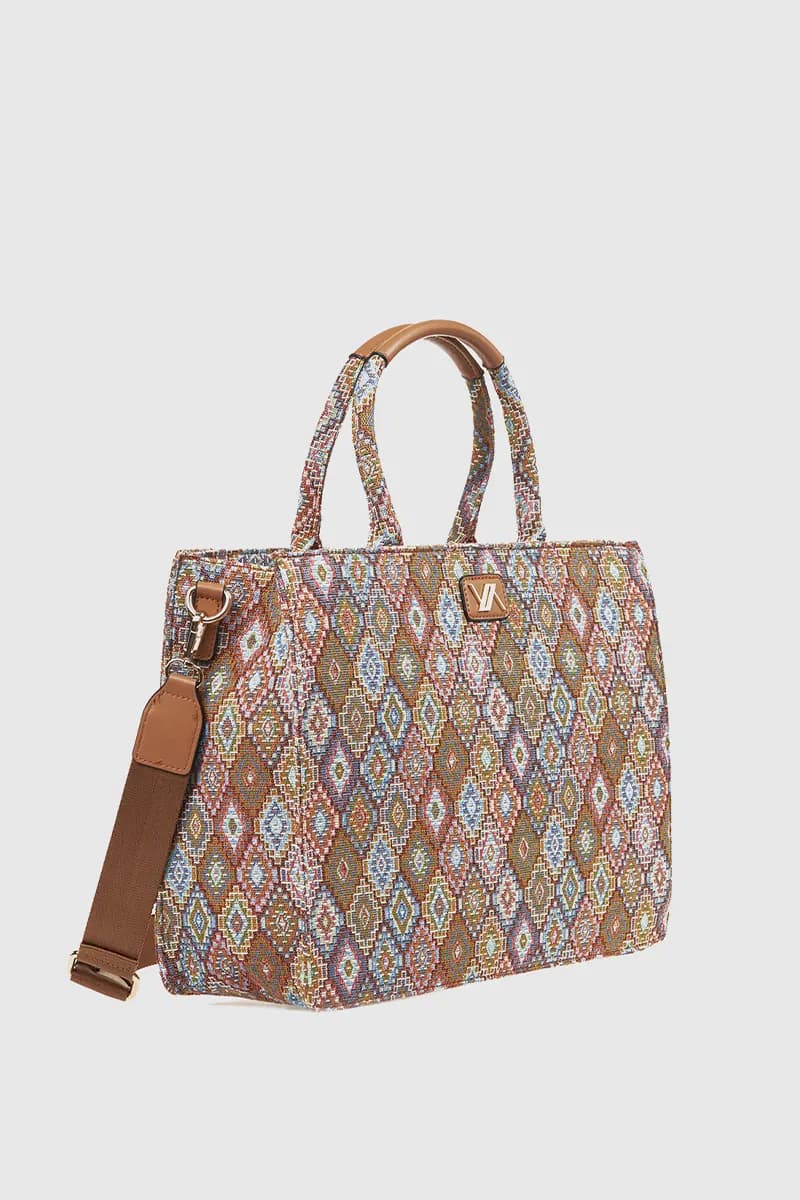 VERDE FASHION | Tote bag multicolor - 3