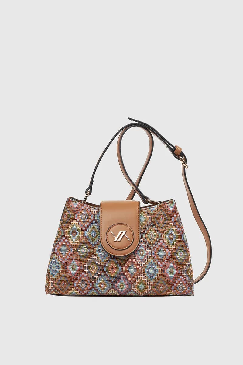VERDE FASHION | Borsa a tracolla multicolor - 5
