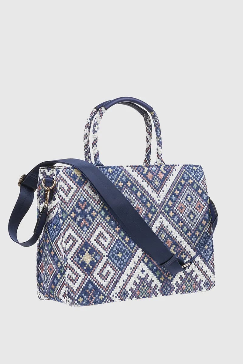 VERDE FASHION | Tote bag multicolor - 2