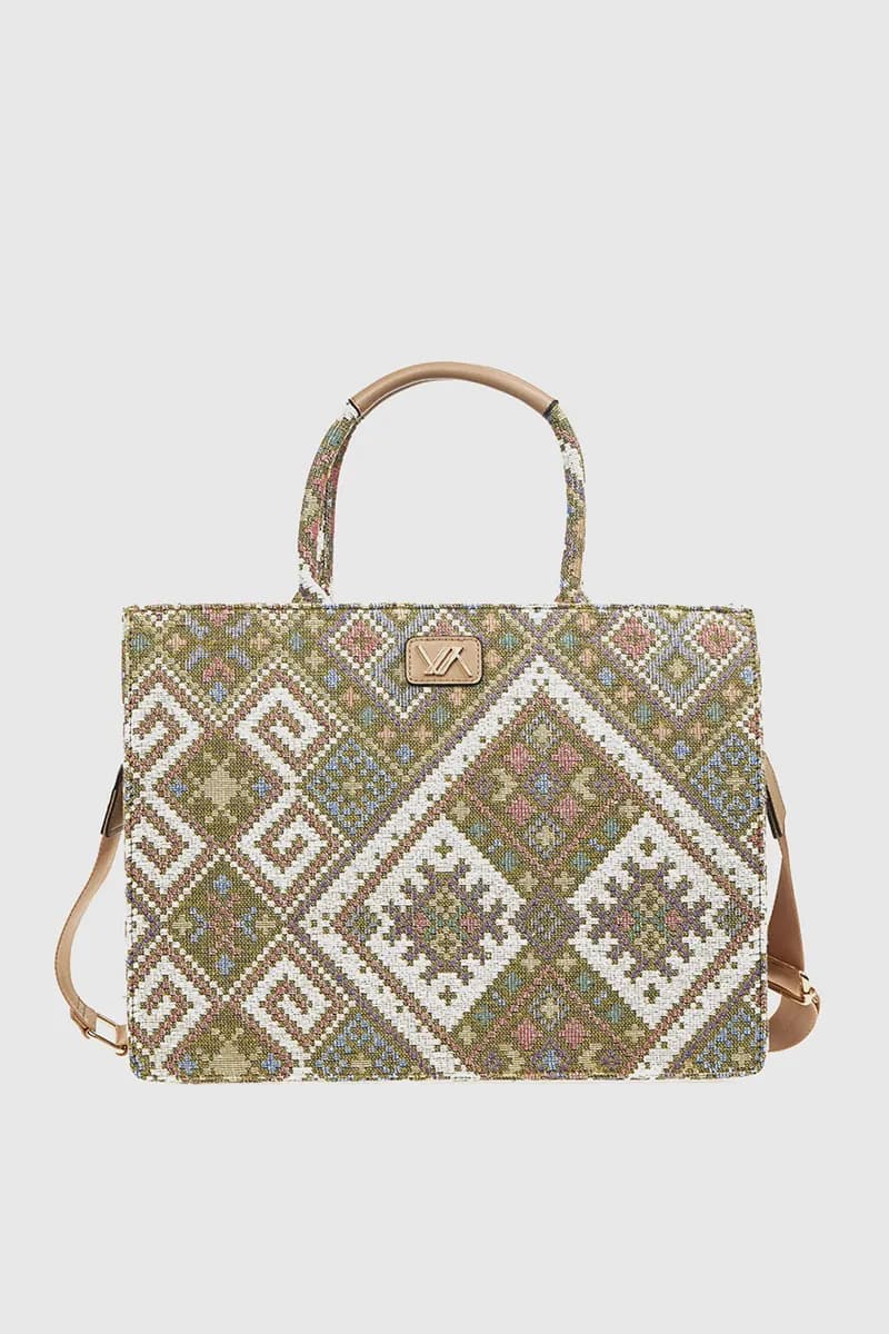 VERDE FASHION | Tote bag multicolor - 5