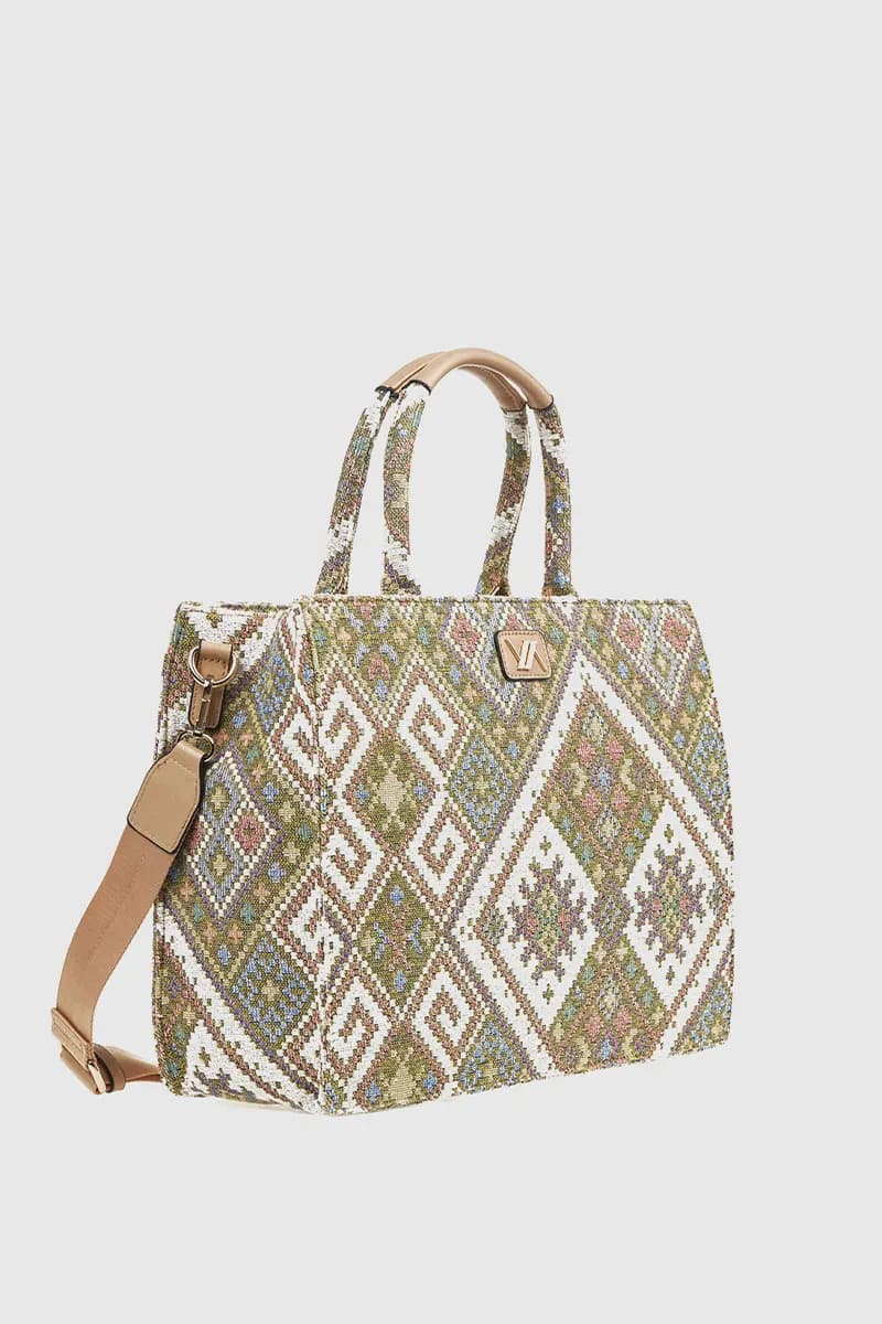 VERDE FASHION | Tote bag multicolor - 7